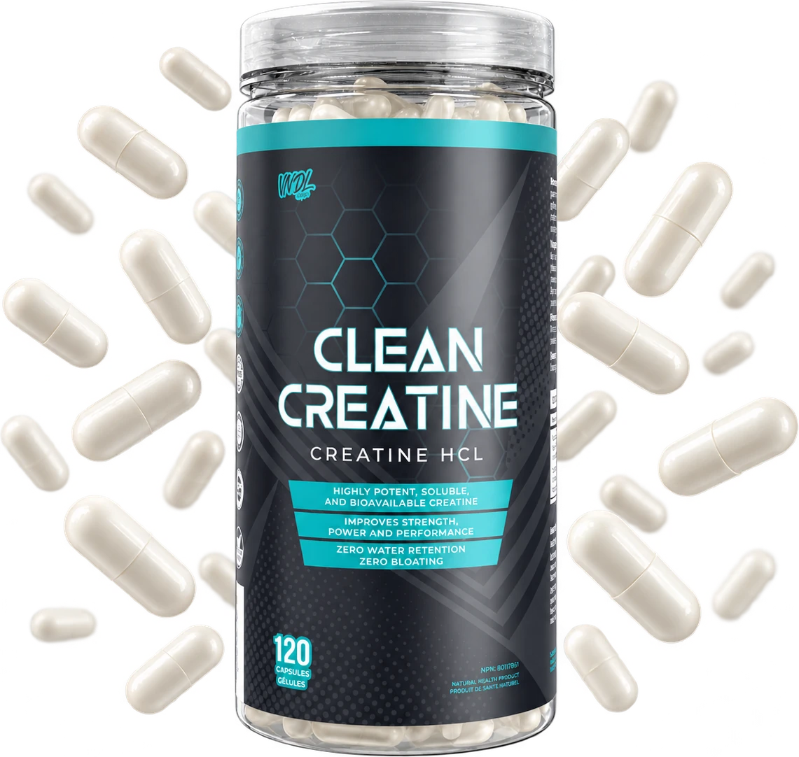 VNDL Clean Creatine capsules, creatine HCl