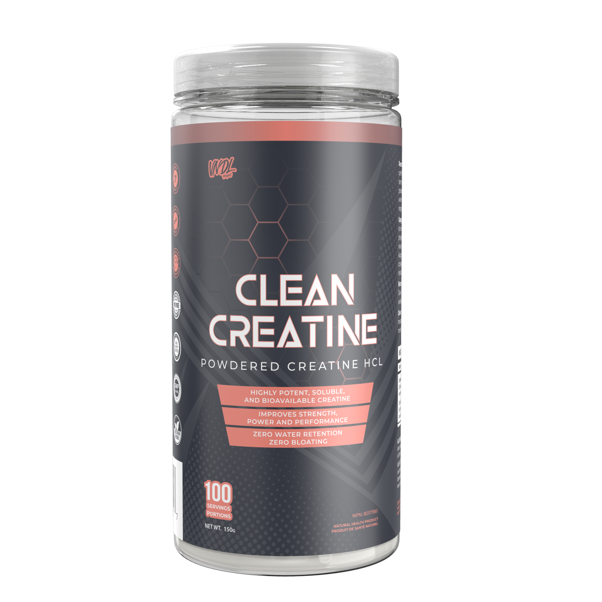 CLEAN CREATINE POWDER PURE CREATINE HCL VNDL Project